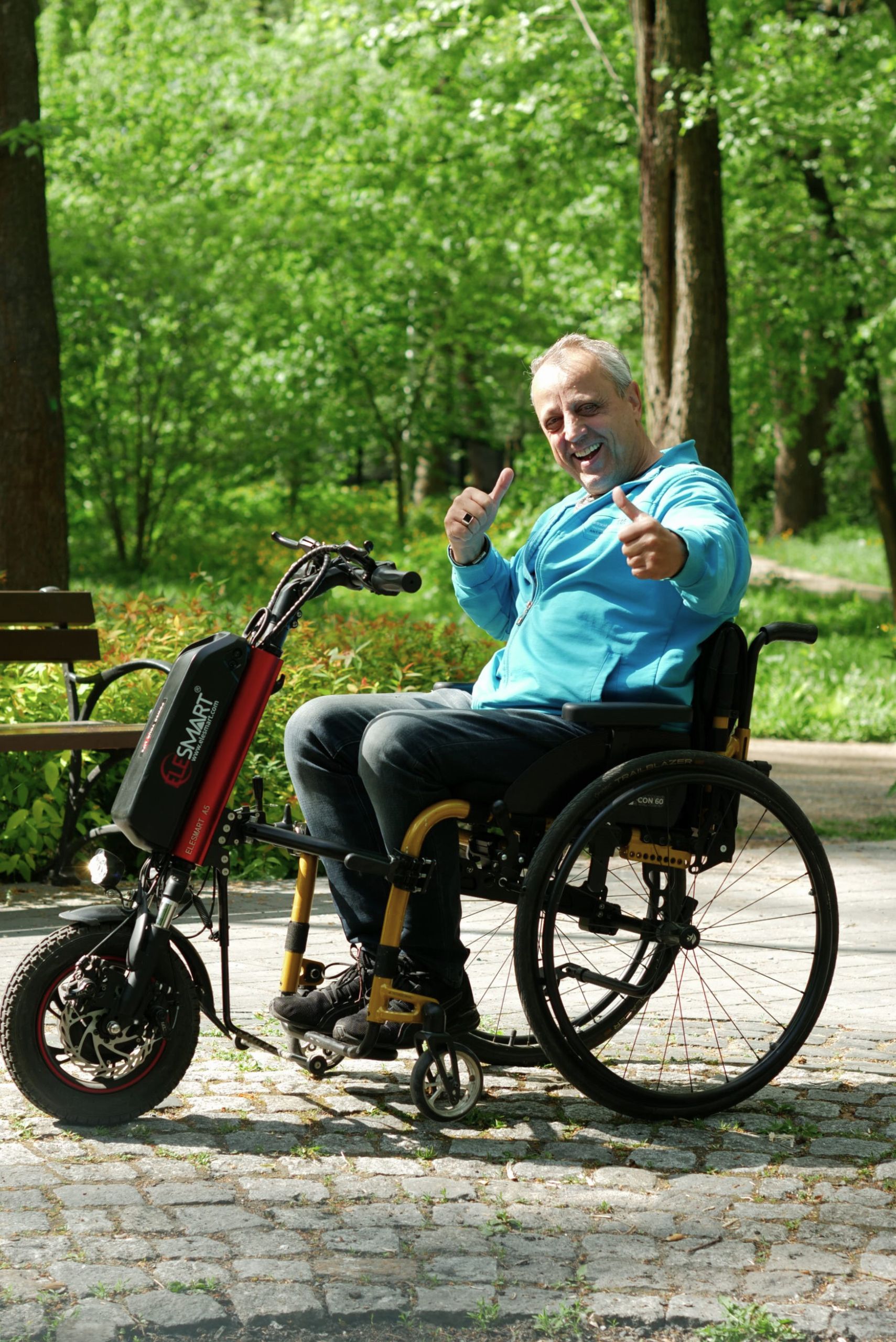 A5 Electric Wheelchair Attachment - Image 4