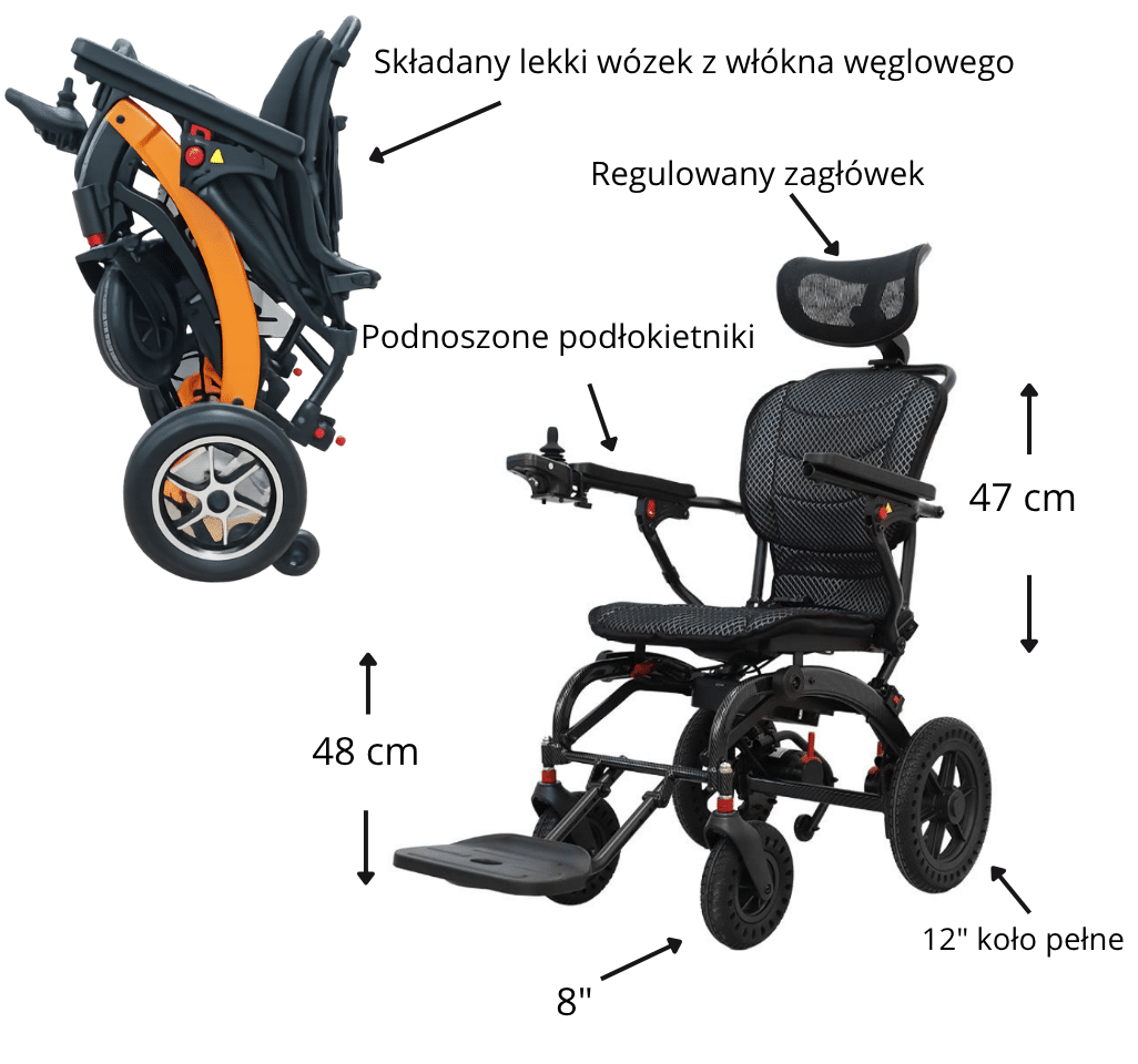 Wózek inwalidzki elektryczny HE702