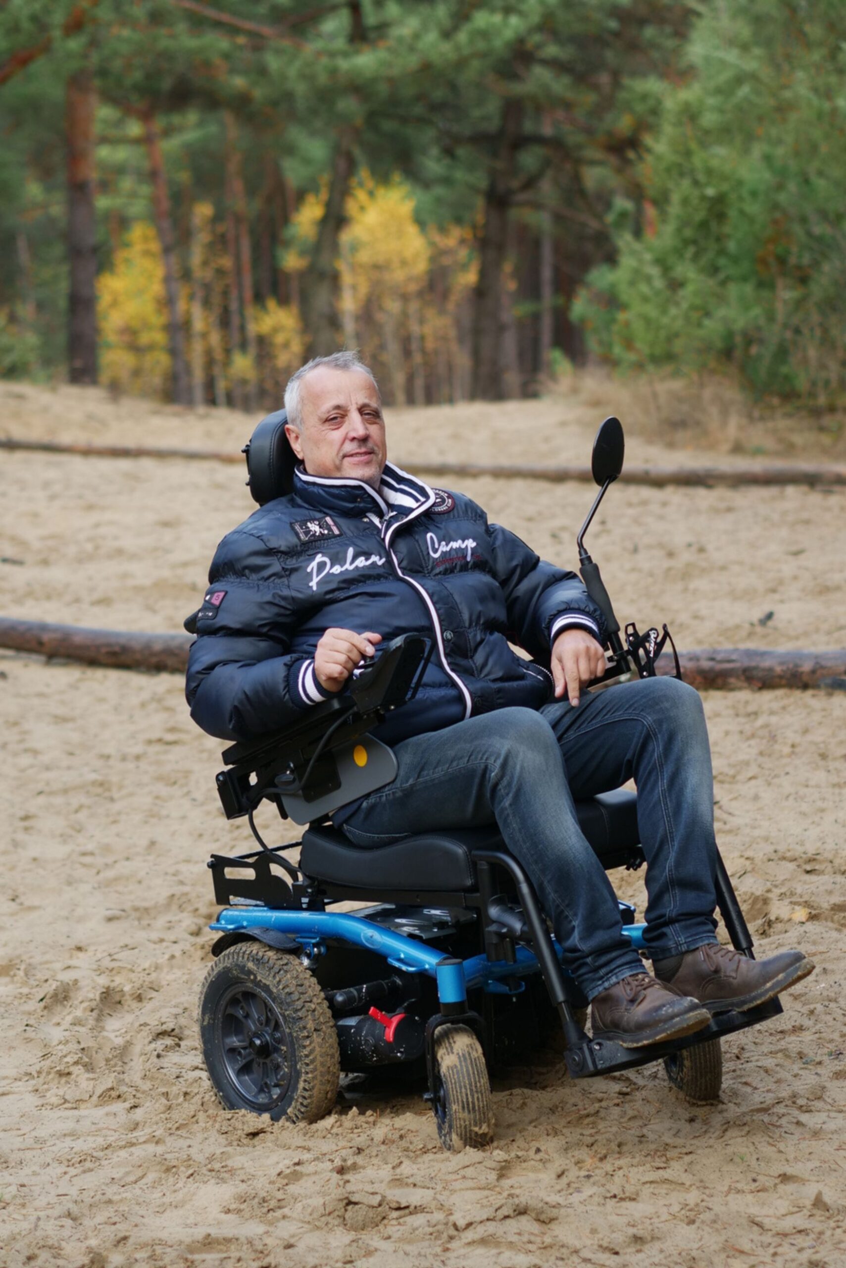Blue All-Terrain Electric Wheelchair - Image 6