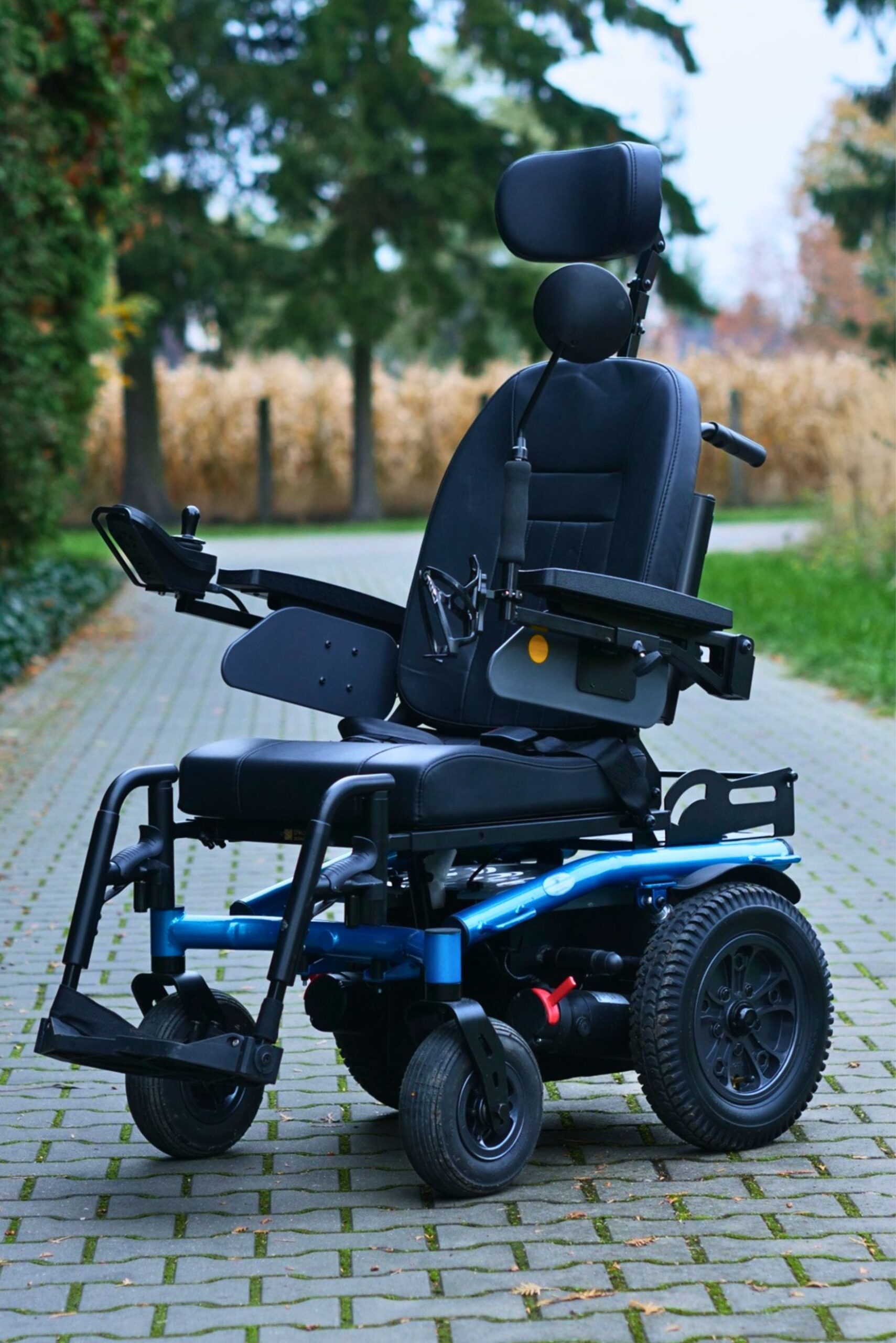 EPW616B Blue All-Terrain Electric Wheelchair - Image 8