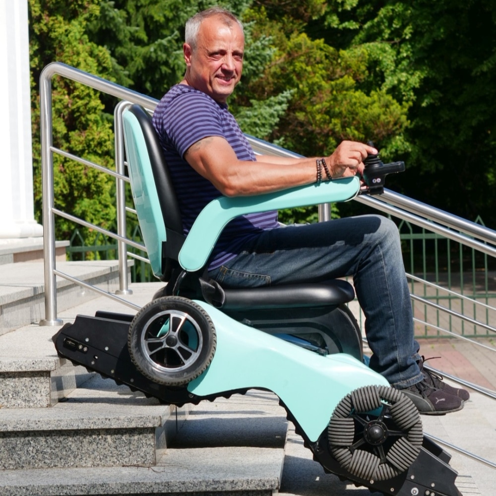 Vertigo Electric Wheelchair with Built-In Stair-Climbing Function