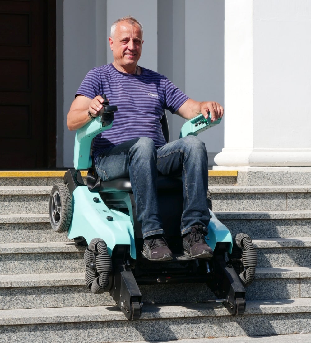 vertigo wózek inwalidzki z funkcją schodołazu